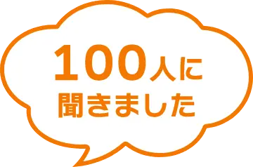 100人に聞きました